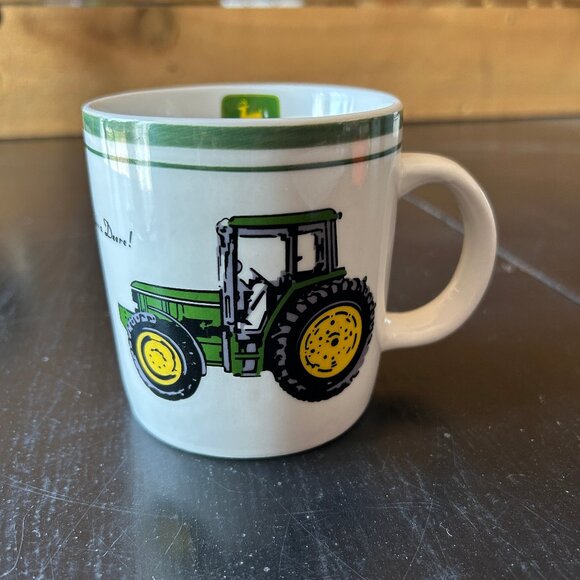 John Deere Coffee Cup/Mug by Gibson - Tractor “Nothing Runs Like a Deere” Logo - Picture 3 of 7